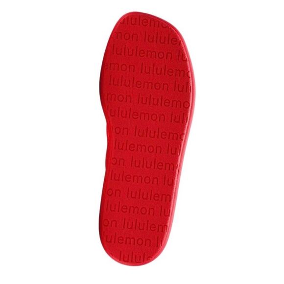 Lululemon Womens Restfeel Flip-Flop Red Glow / Red Glow / White 8 - Picture 14 of 16